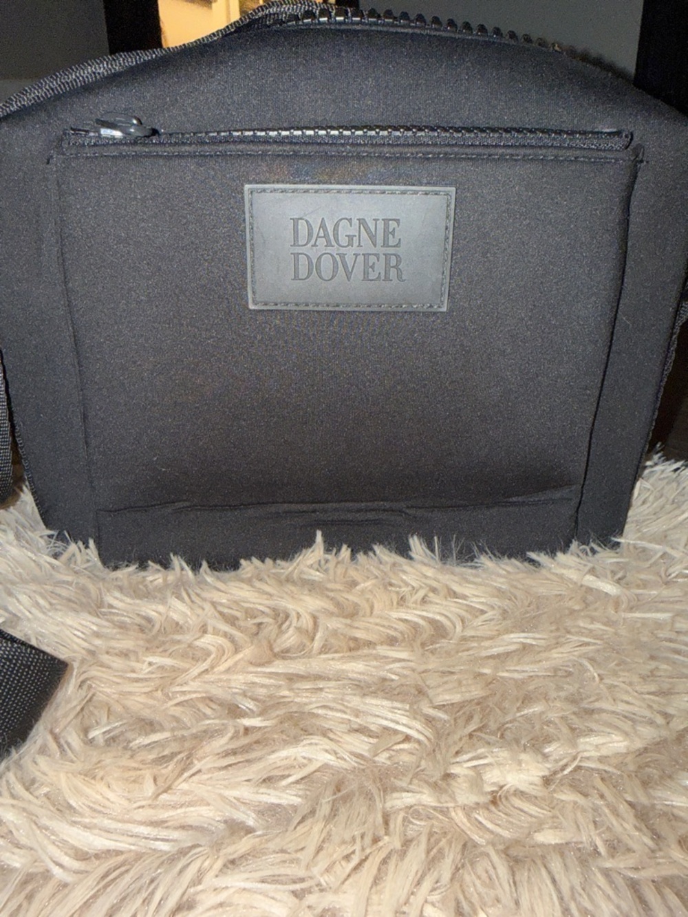 Dagne Dover Black Messenger Crossbody Bag